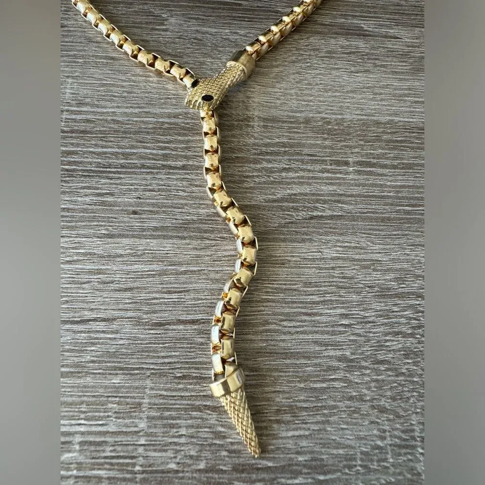 Free People Gold Snake Necklace - Picture 4 of 6